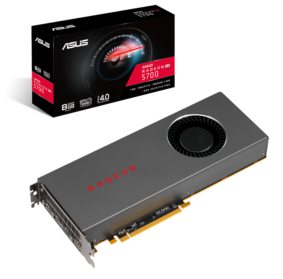 Grafikkort - ASUS Radeon RX 5700 AMD Reference - 8GB GDDR6 RAM - Grafikkort - 90YV0D70-U0NA00