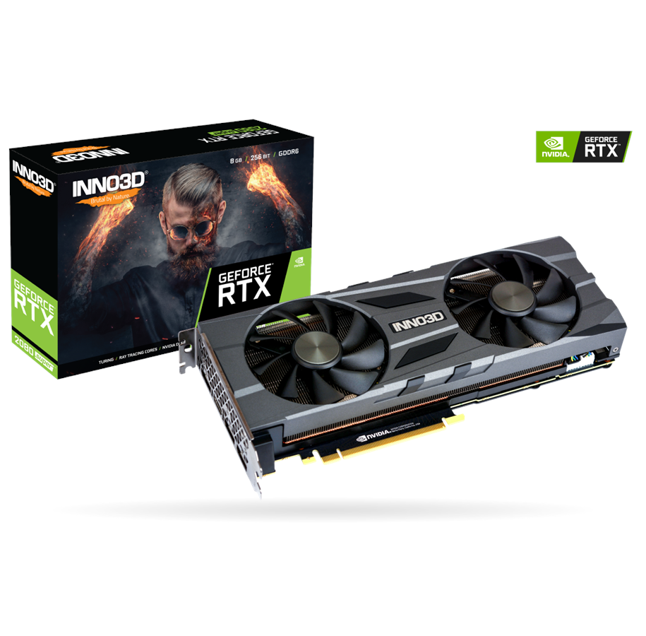 Grafikkort - Inno3D GeForce RTX 2080 SUPER Twin X2 OC - 8GB GDDR6 RAM - Grafikkort - N208S2-08D6X-11801167