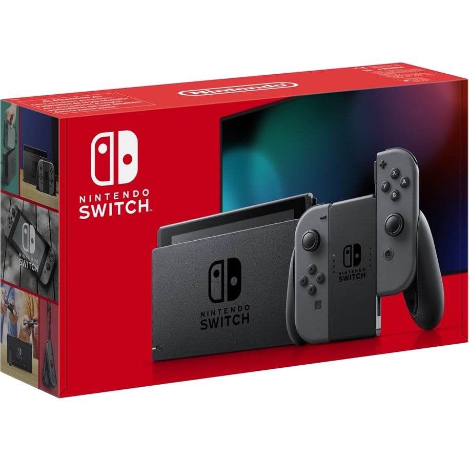 Spelkonsol - Nintendo Switch With Joy-Con - Grey (New revised model) - 10002199