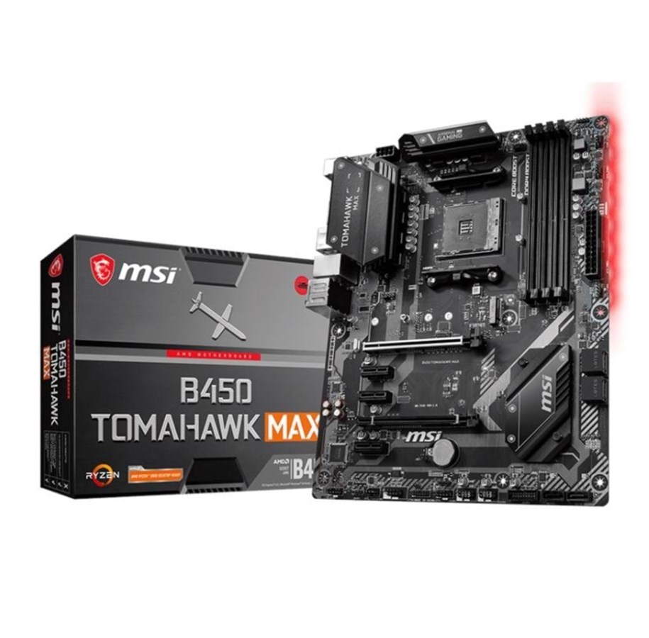 Moderkort - MSI B450 TOMAHAWK MAX Moderkort - AMD B450 - AMD AM4 - DDR4 RAM - ATX - B450 TOMAHAWK MAX