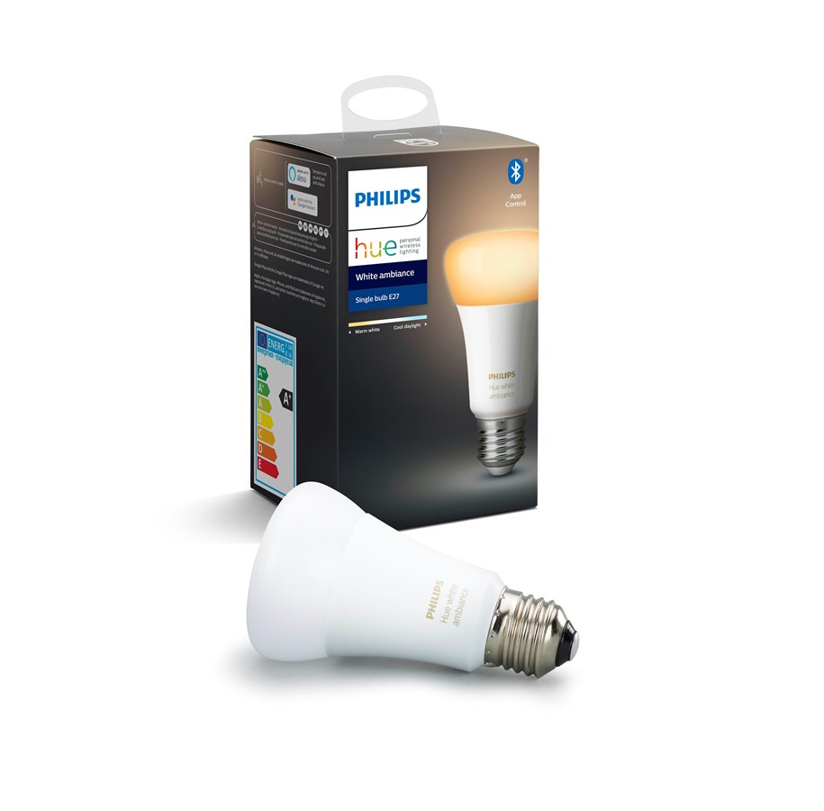 Smarta Hem - Philips Hue White Ambiance E27-ljuskälla - BT - 929002216901