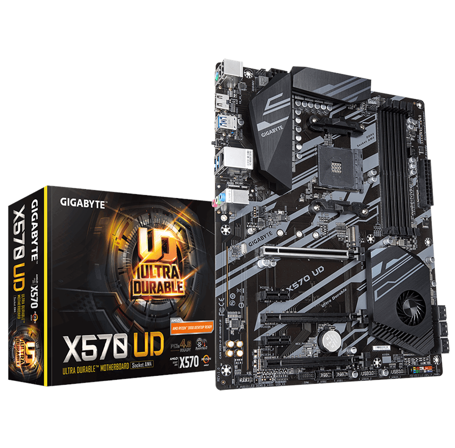 Moderkort - GIGABYTE X570 UD Moderkort - AMD X570 - AMD AM4 - DDR4 RAM - ATX - X570 UD
