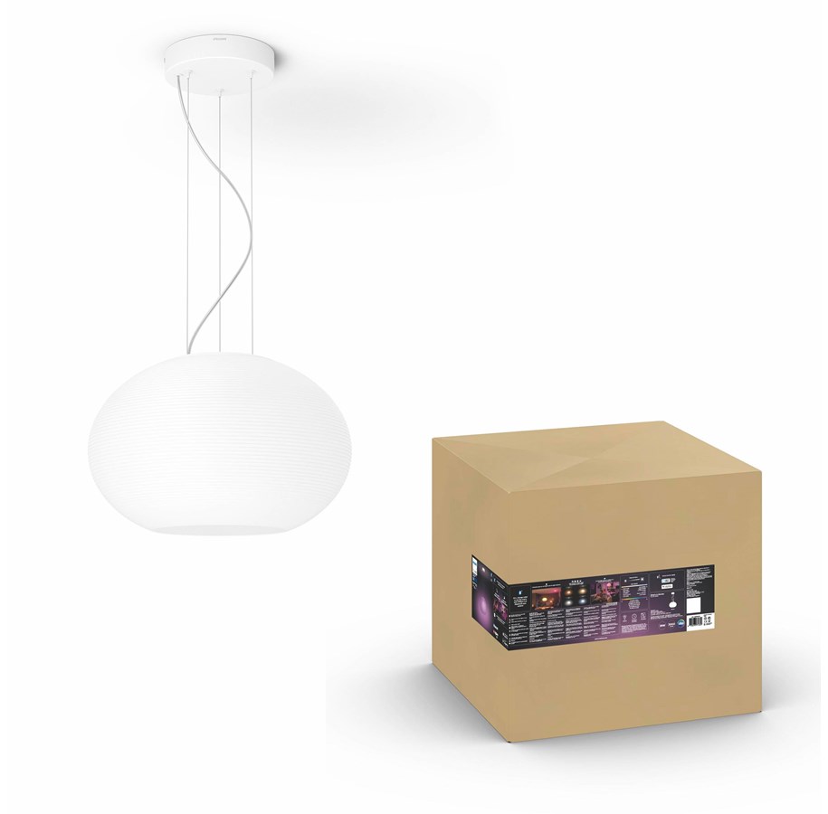 Smarta Hem - Philips Hue Flourish Pendellampa - BT - Vit - 915005872401