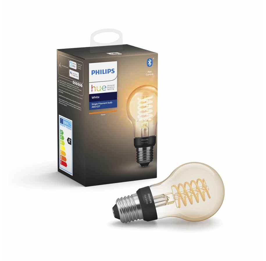 Smarta Hem - Philips Hue White Filament A60 Bulb E27 - BT - 929002240901
