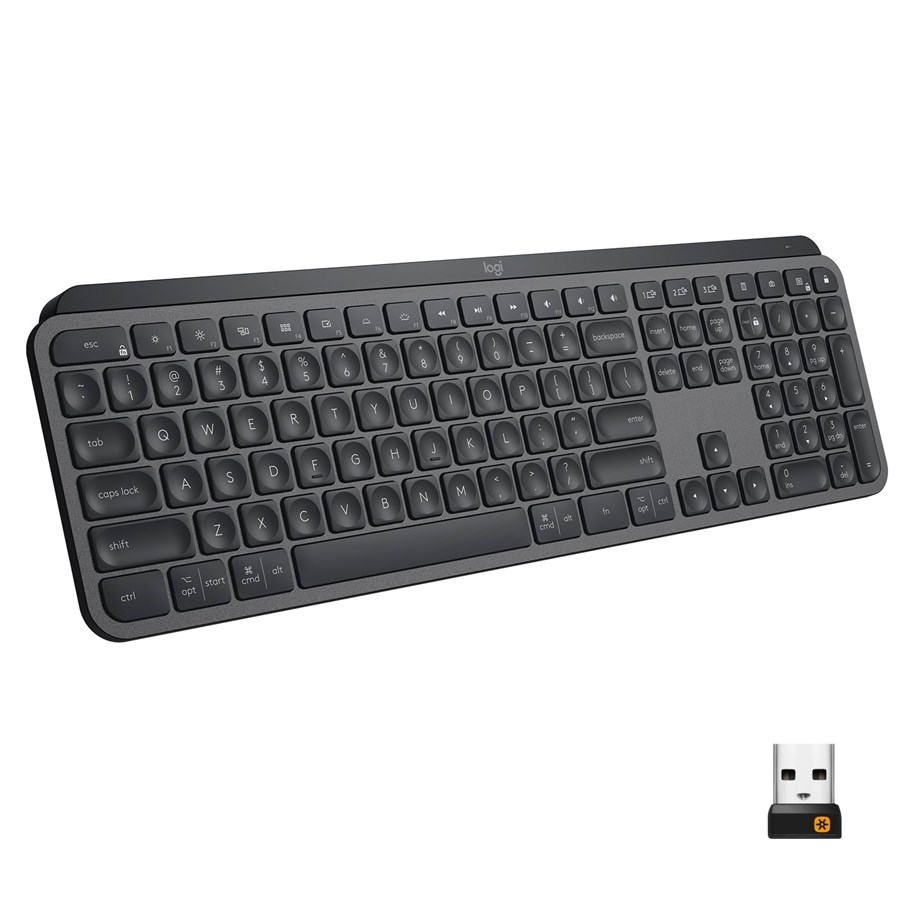 Tangentbord - Logitech MX Keys Advanced Wireless Illuminated Keyboard Graphite - ND - 920-009411