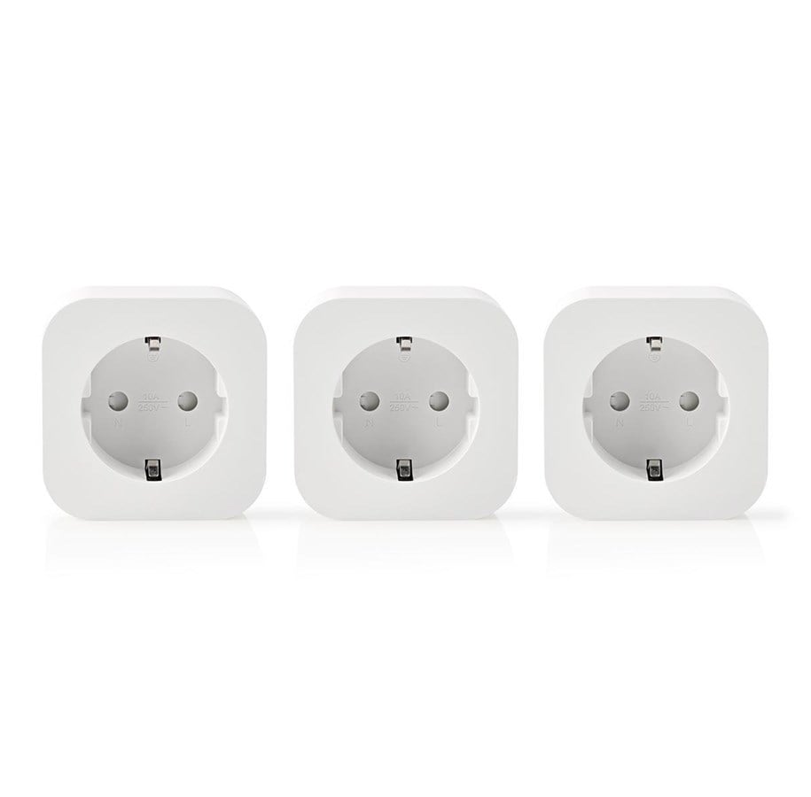 Smarta Hem - Nedis WiFi Smart Plug 3-Pack - WIFIP130FWT3