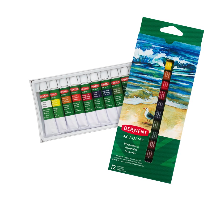 Hobby Tillbehör - Derwent WATER COL. PAINT 12X12ML - 2302404