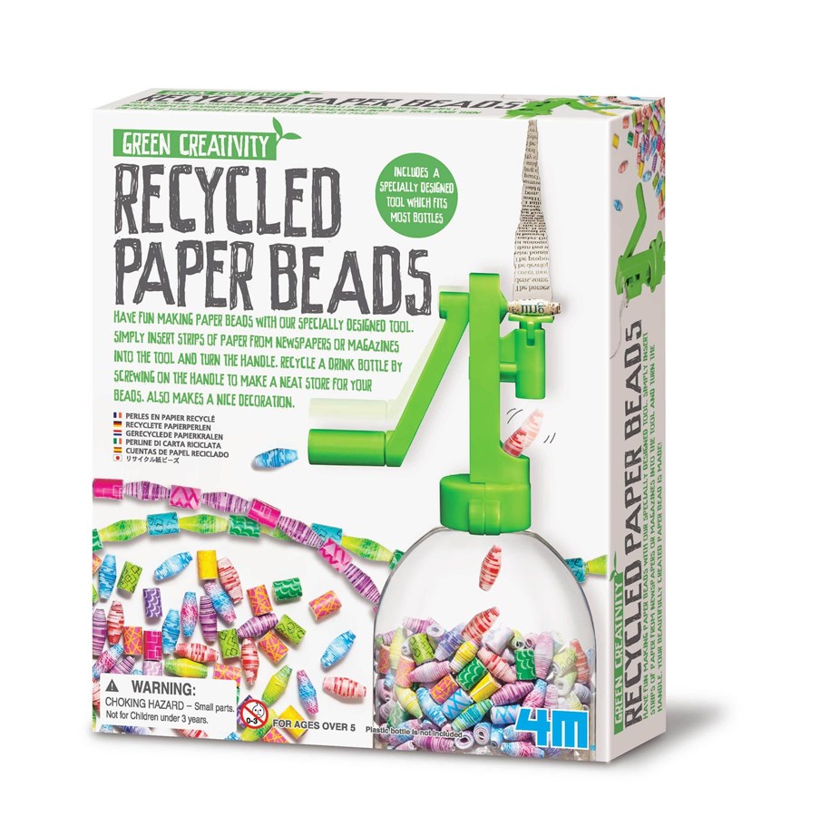Kreativa spel - 4M Green Creativity/Recycled paper beads - 4M-4588