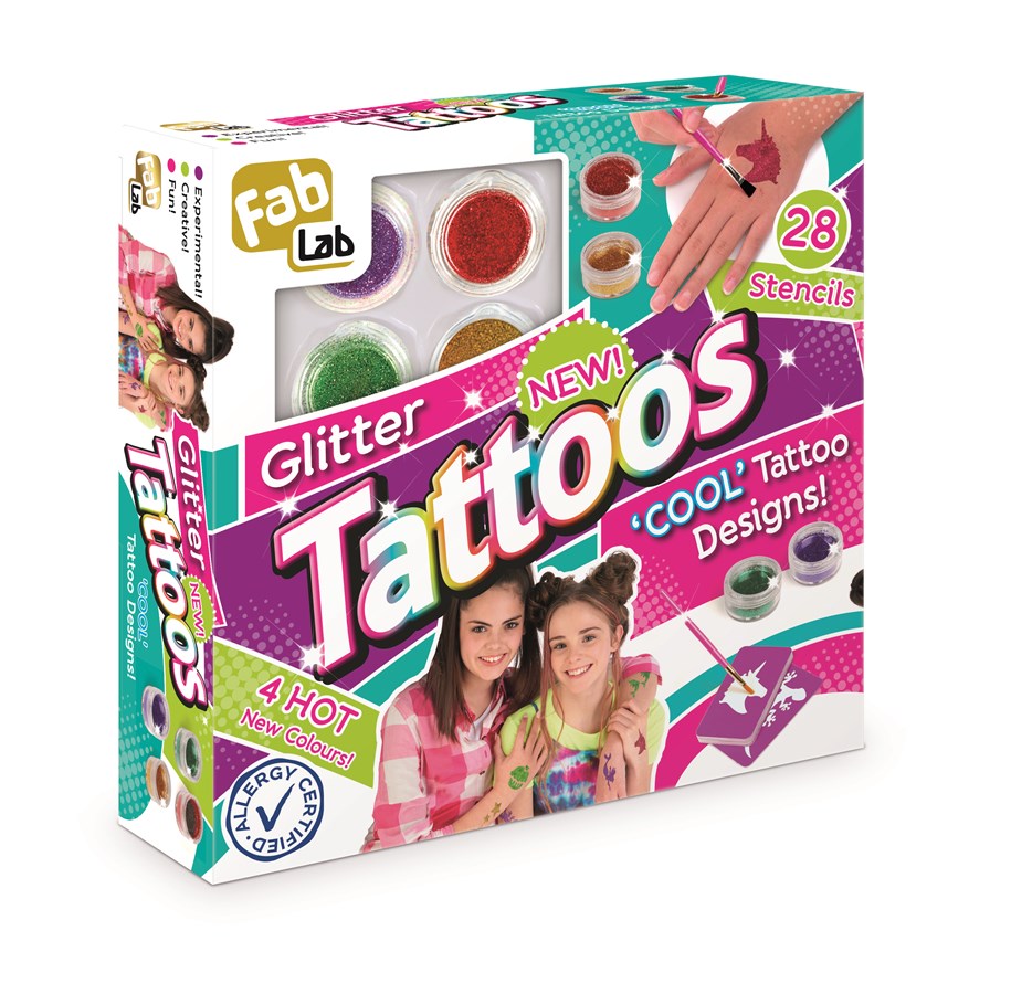 Kreativa spel - Fab Lab Glitter tatueringar - 30066
