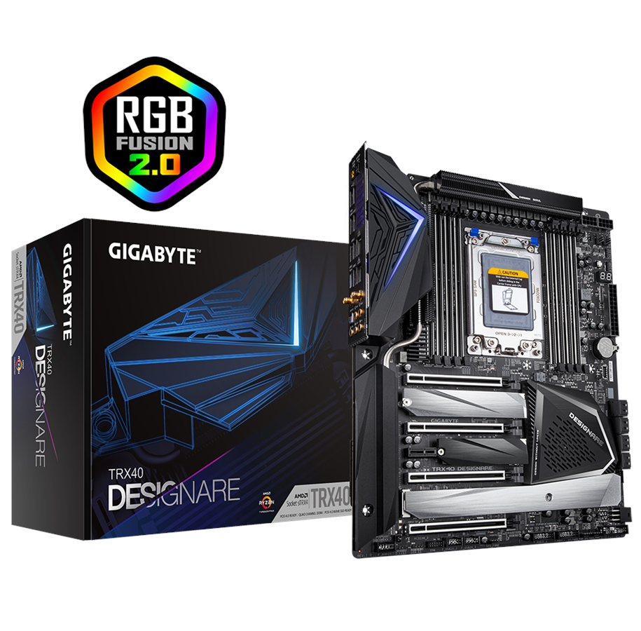 Moderkort - GIGABYTE TRX40 DESIGNARE Moderkort - AMD TRX40 - AMD sTRX4 socket - DDR4 RAM - XL-ATX - TRX40 DESIGNARE