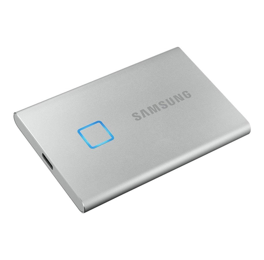 SSD - Samsung Portable SSD T7 Touch - Silver - 1TB - MU-PC1T0S/WW
