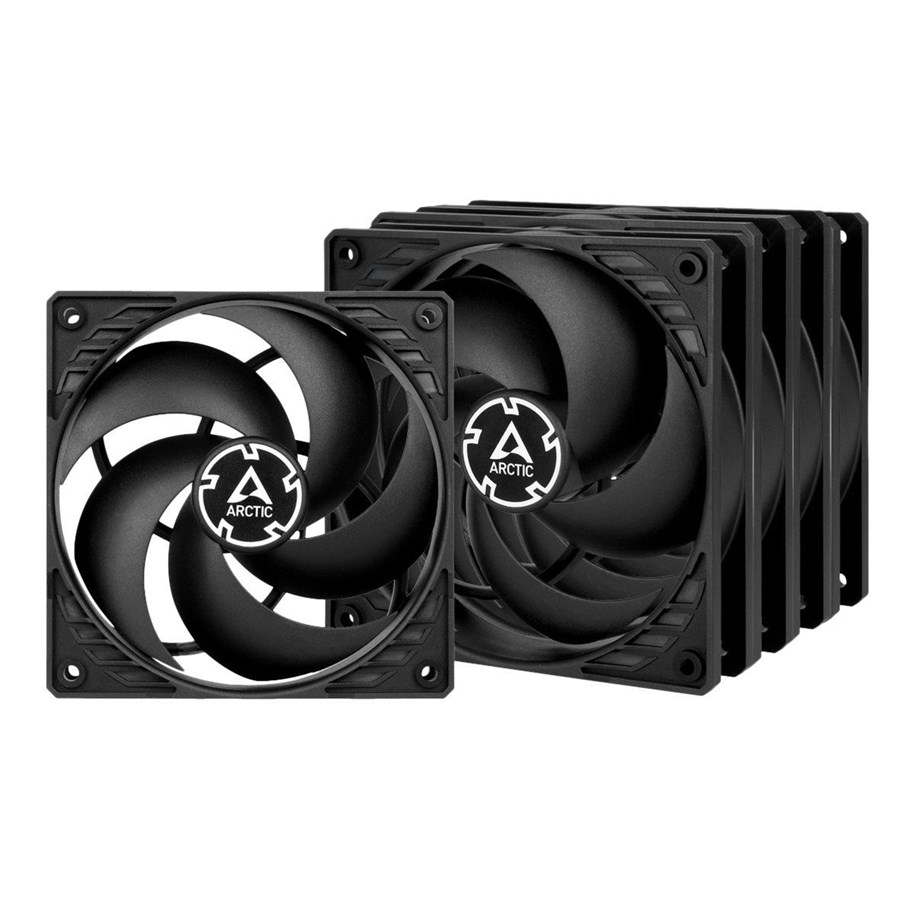 Chassi fläkt - Arctic P12 PWM PST - Black/Black - 5-pack value pack - Chassi fläkt - 120mm - Svart - 23 dBA - ACFAN00137A