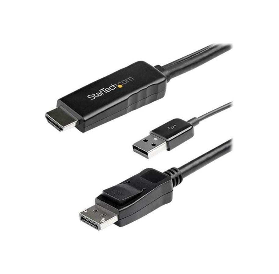 Displaykabel - StarTech.com 3m HDMI to DisplayPort Adapter Cable with USB Power - 4K 30Hz Active HDMI to DP 1.2 Converter (HD2DPMM3M) - video cable - DisplayPort / HDMI - 3 m - HD2DPMM3M