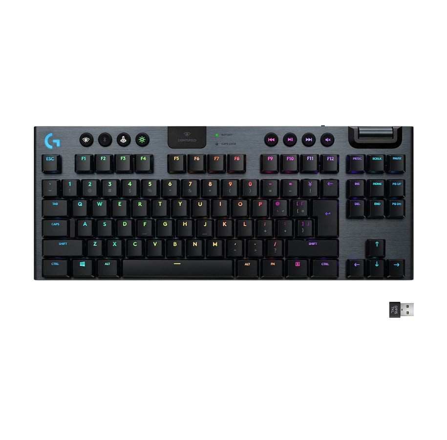 Tangentbord - Logitech G915 TKL LIGHTSPEED Wireless GL Clicky - Gaming Keyboard - Utan numpad - Nordisk - Svart - 920-009534