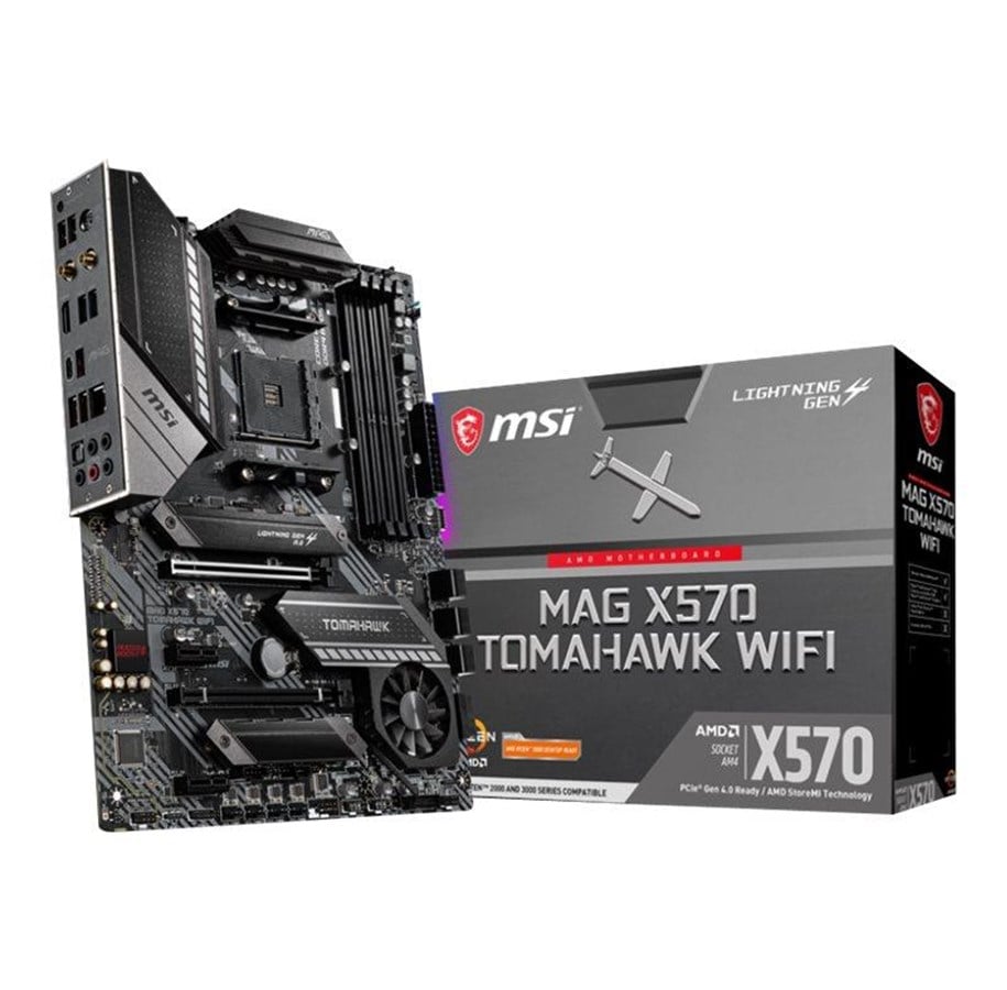 Moderkort - MSI MAG X570 TOMAHAWK WIFI Moderkort - AMD X570 - AMD AM4 - DDR4 RAM - ATX - MAG X570 TOMAHAWK WIFI