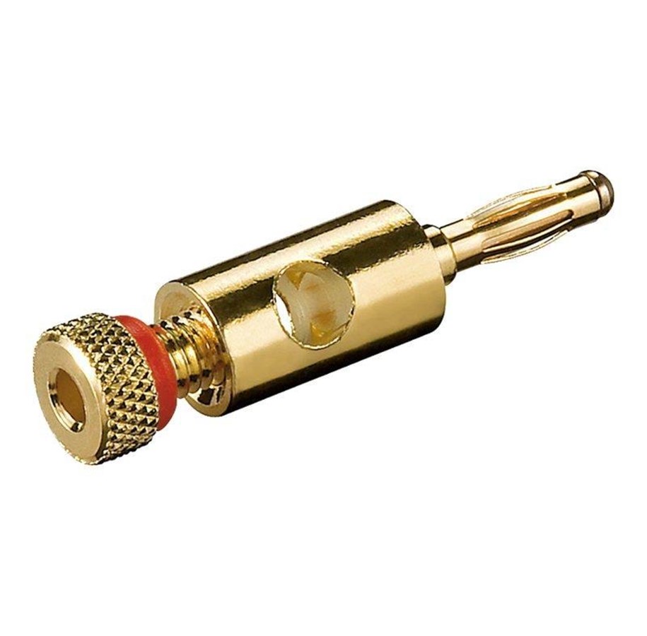 Displaykabel - Pro Banana Plug 4mm - Gold - 4040849116841