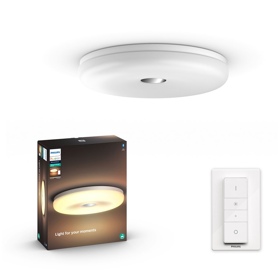 Smarta Hem - Philips Hue Struana Badtrum Taklampa - BT - Vit - 915005920601