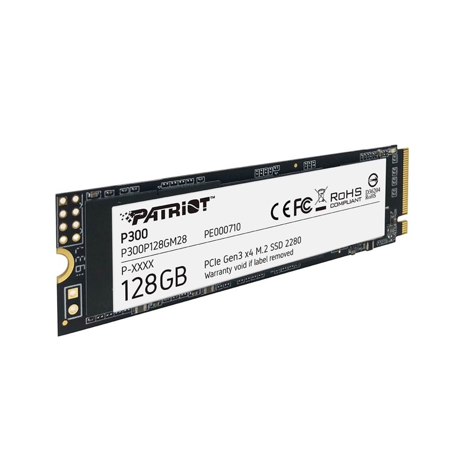 SSD - Patriot P300 SSD - 128GB - M.2 2280 - PCIe 3.0 - P300P128GM28