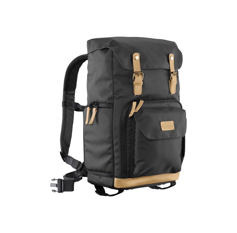 Kameraväskor - mantona Luis Photo Backpack Black Retro - 21344