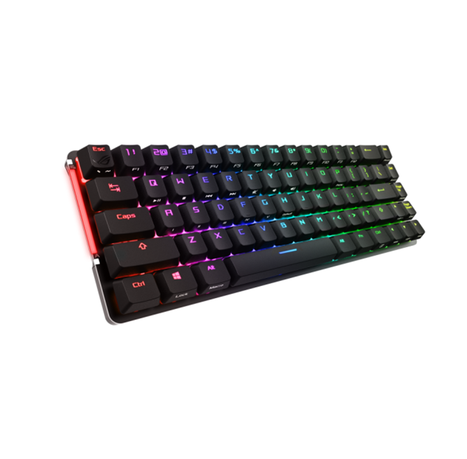 Tangentbord - ASUS ROG Falchion MX Red - 65% Wireless Gaming Keyboard - Gaming Keyboard - Utan numpad - Nordisk - Svart - 90MP01Y0-BKNA01