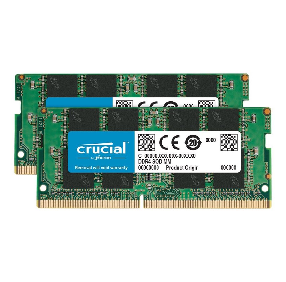 RAM - Crucial SODIMM DDR4-3200 - 32GB - CL22 - Dual Channel (2 pcs) - Grön - CT2K16G4SFRA32A