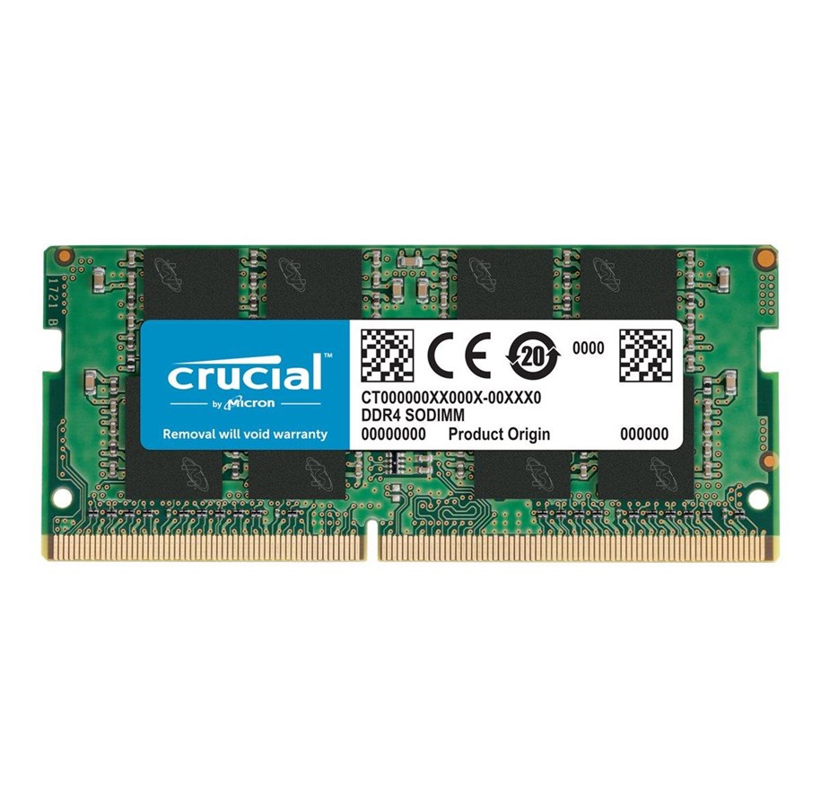 RAM - Crucial SODIMM DDR4-3200 - 8GB - CL22 - Single Channel (1 pcs) - Grön - CT8G4SFRA32A