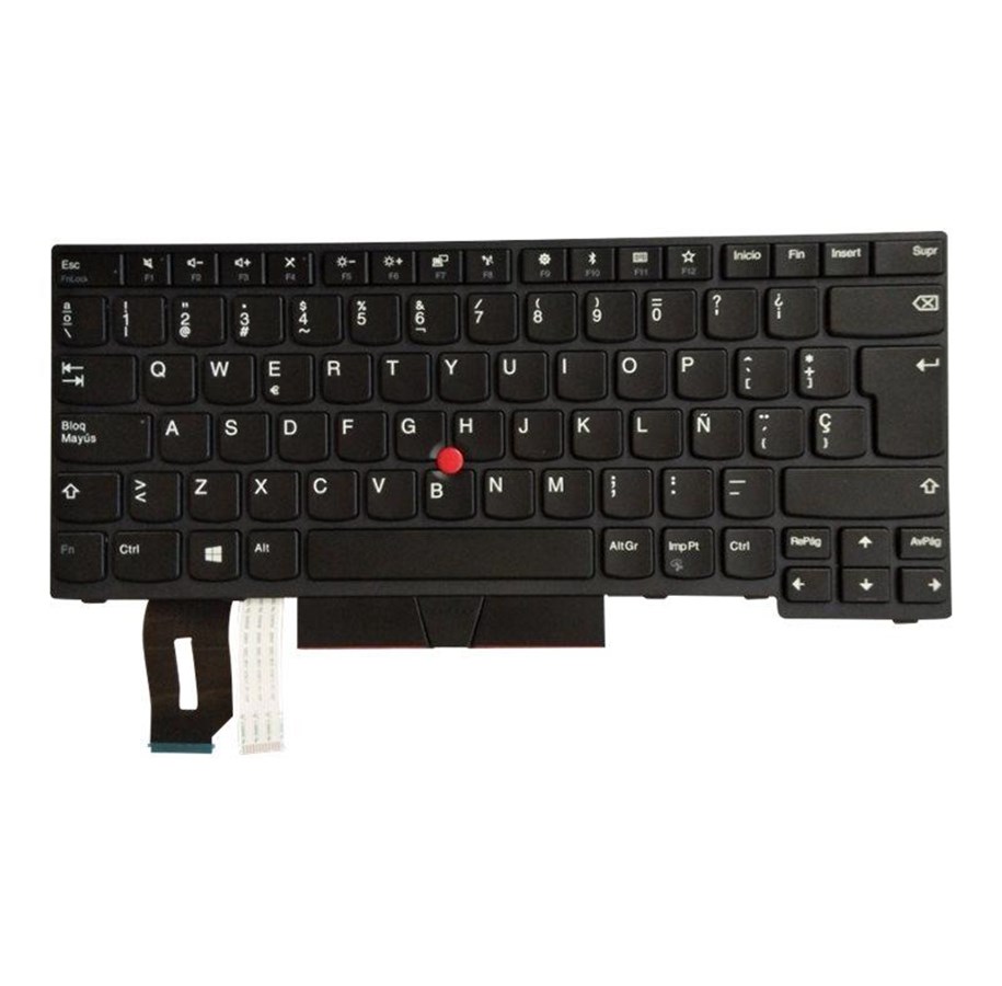 Tangentbord - Lenovo - notebook replacement keyboard - with Trackpoint UltraNav - QWERTY - Spanish - black - Laptop tagentbord - till ersättning - Spanska - Svart - 01YP250