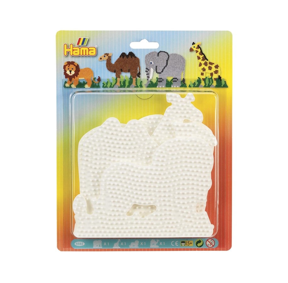 Kreativa spel - Hama Ironing Beads Pegboards - Animals 4pcs. - 4582
