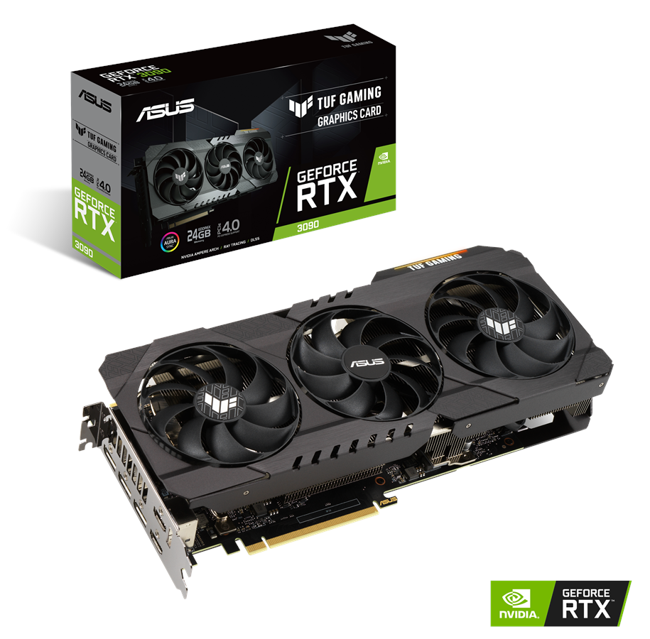 Grafikkort - ASUS GeForce RTX 3090 TUF - 24GB GDDR6X RAM - Grafikkort - 90YV0FD0-M0NM00