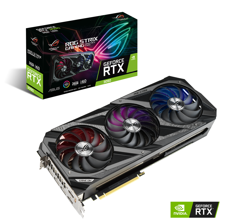 Grafikkort - ASUS GeForce RTX 3090 OC - 24GB GDDR6X RAM - Grafikkort - 90YV0F93-M0NM00