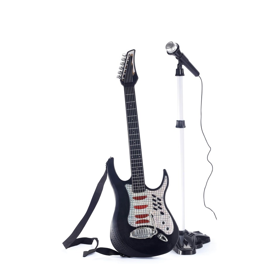 musikinstrument - Music SIC Electric Guitar with Microphone & Stand - 5713428013969
