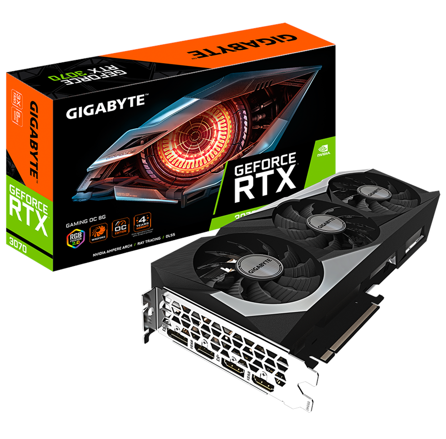 Grafikkort - GIGABYTE GeForce RTX 3070 GAMING OC - 8GB GDDR6 RAM - Grafikkort - GV-N3070GAMING OC-8GD