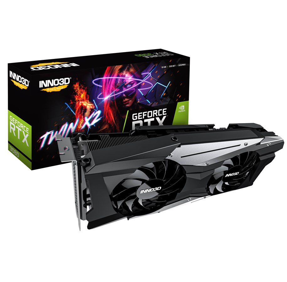Grafikkort - Inno3D GeForce RTX 3080 Twin X2 OC - 10GB GDDR6 RAM - Grafikkort - N30802-106XX-1810VA34