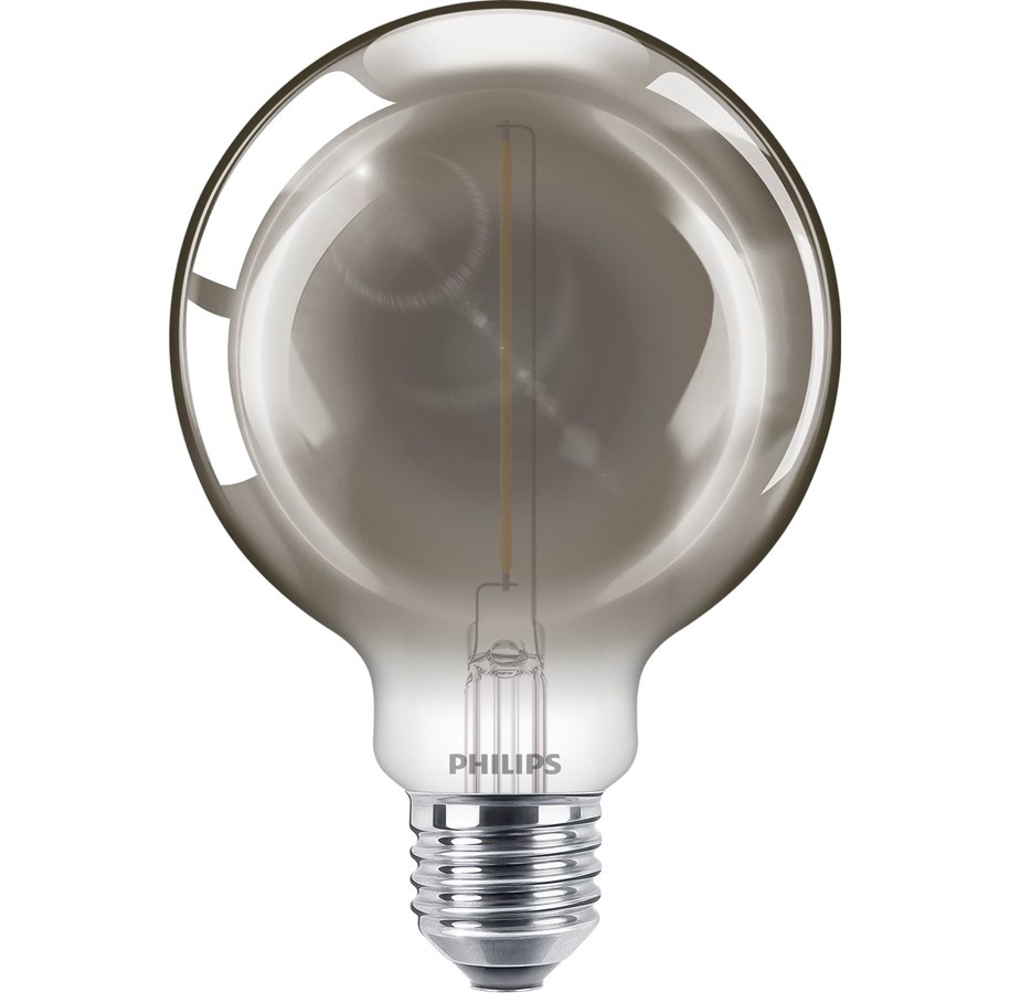 Glödlampor - Philips LED-glödlampa Classic Globe Ø95 2W/818 (11W) Smoky E27 - 929002380801