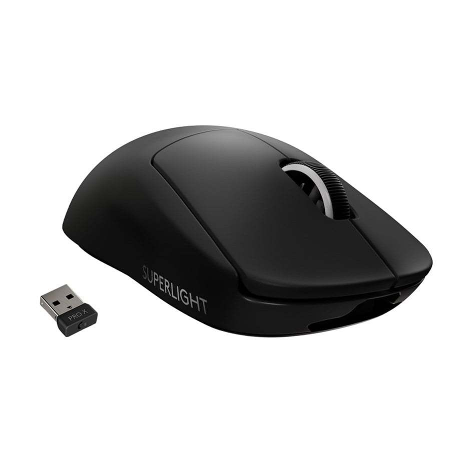 Mus - Logitech G PRO X SUPERLIGHT - Gamingmus - Optic - 5 knappar - Svart - 910-005881