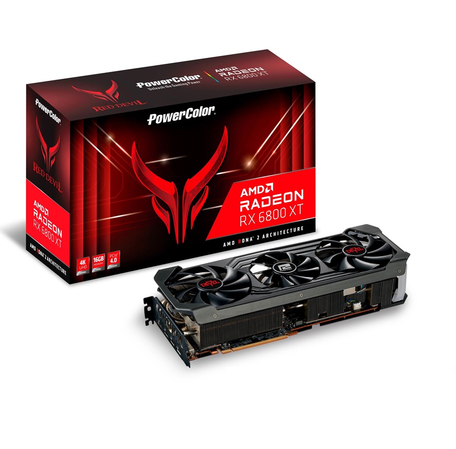Grafikkort - PowerColor Radeon RX 6800 XT Red Devil - 16GB GDDR6 RAM - Grafikkort - AXRX 6800XT 16GBD6-3DHE/OC
