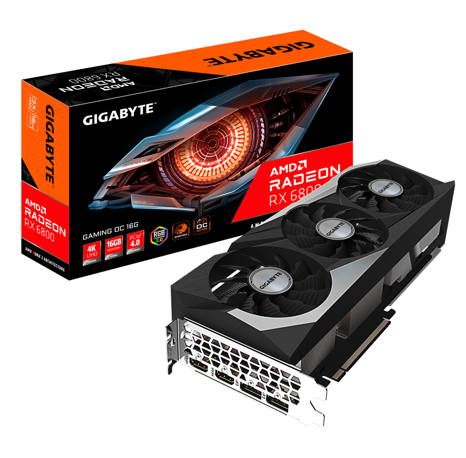 Grafikkort - GIGABYTE Radeon RX 6800 GAMING OC - 16GB GDDR6 RAM - Grafikkort - GV-R68GAMING OC-16GD