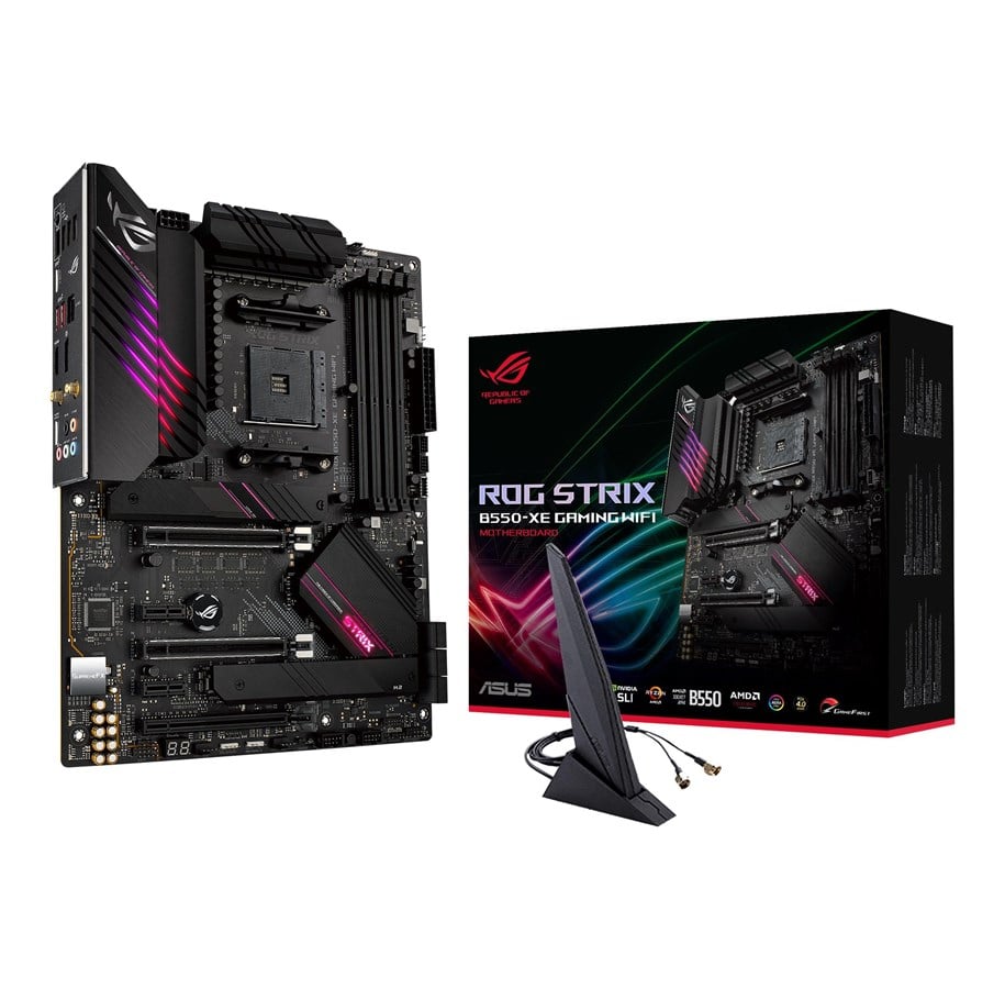 Moderkort - ASUS ROG STRIX B550-XE GAMING WIFI Moderkort - AMD B550 - AMD AM4 - DDR4 RAM - ATX - 90MB17B0-M0EAY0