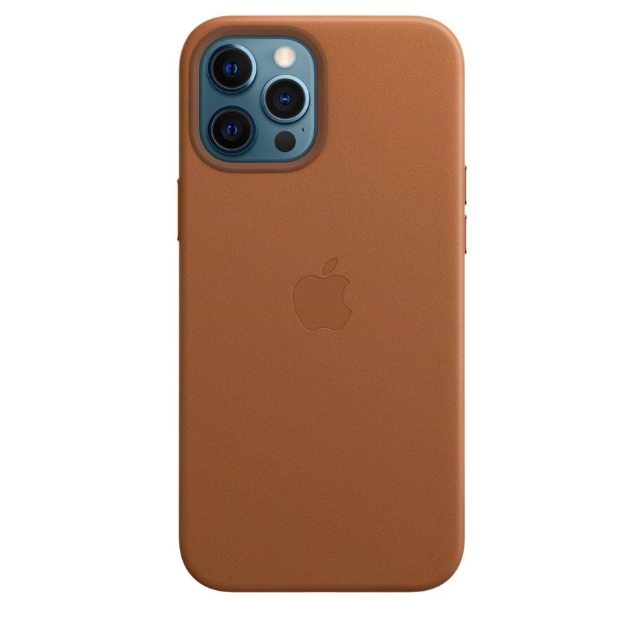 Mobile - Covers & Cases - Apple iPhone 12 Pro Max Leather Case with MagSafe - Saddle Brown - MHKL3ZM/A