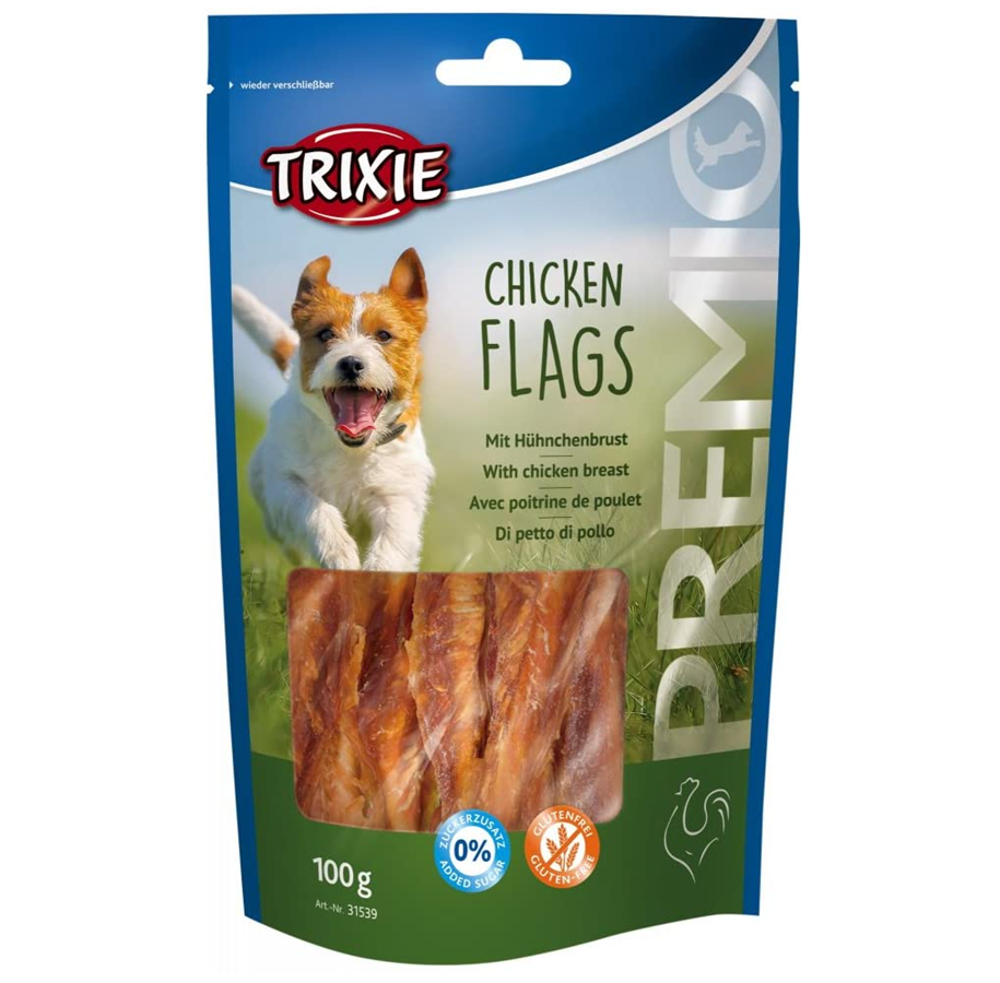 Hundar - Trixie Premio Chicken Flags 100 g - TX-31539