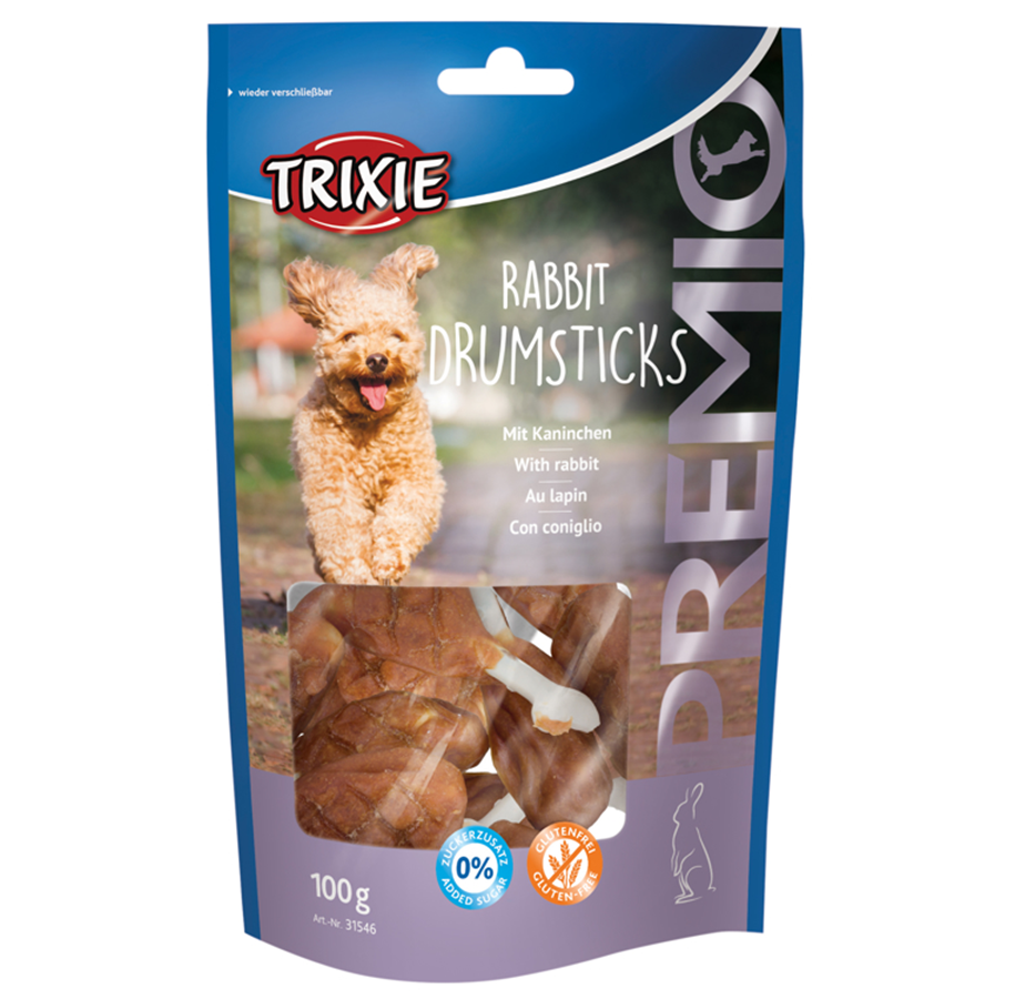 Hundar - Trixie Premio Rabbit Drumsticks 100g - TX-31546
