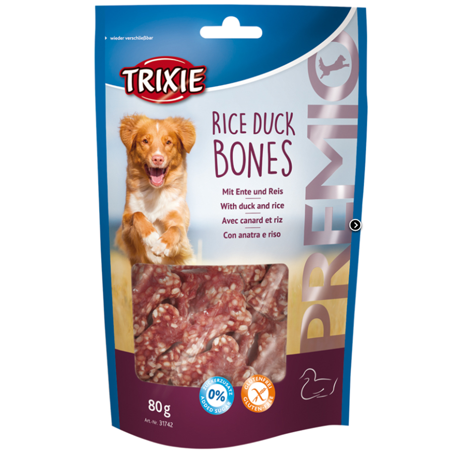 Hundar - Trixie Premio Rice Duck Bones 80g - TX-31742