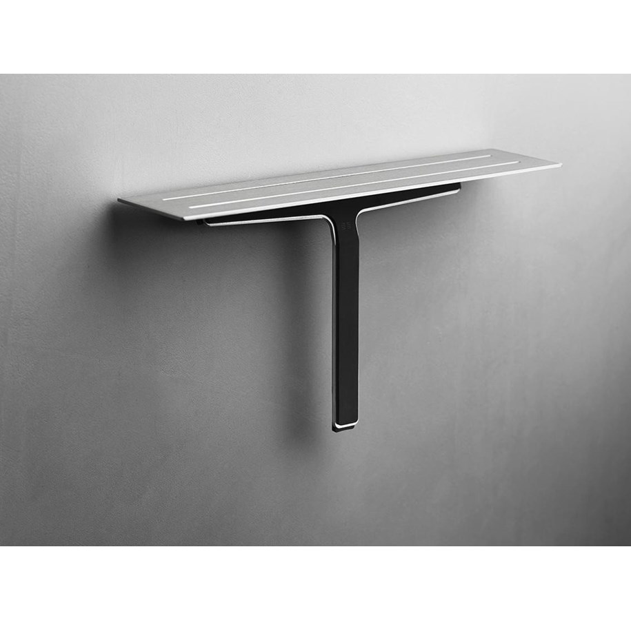 Badrumstillbehör - Unidrain Reframe Collection soap shelf and shower wiper, Brushed - 7010