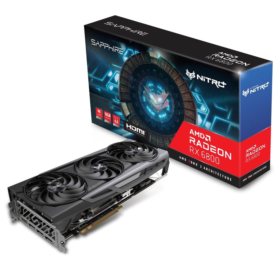 Grafikkort - Sapphire Radeon RX 6800 NITRO+ - 16GB GDDR6 RAM - Grafikkort - 11305-01-20G