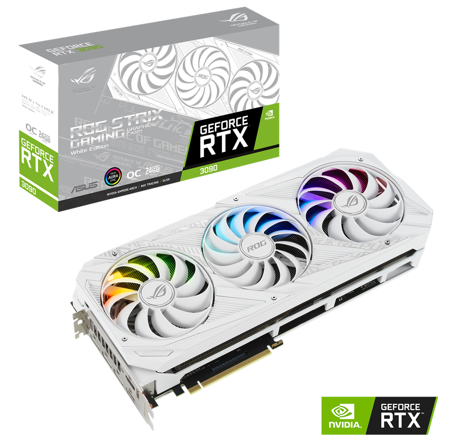 Grafikkort - ASUS GeForce RTX 3090 OC - 24GB GDDR6X RAM - Grafikkort *DEMO* - 90YV0F96-M0NM00