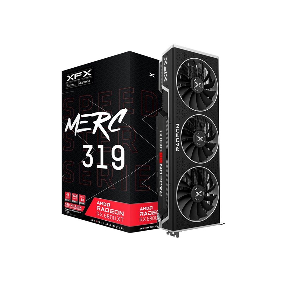 Grafikkort - XFX Radeon RX 6800 XT Speedster MERC 319 - 16GB GDDR6 RAM - Grafikkort - RX-68XTACBD9