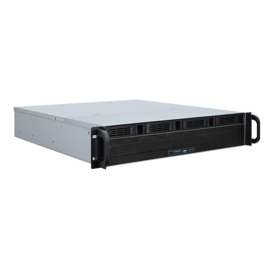 Chassi - Inter-Tech IPC 2U-2404L - Chassi - Server (Rack) - Svart - 88887348