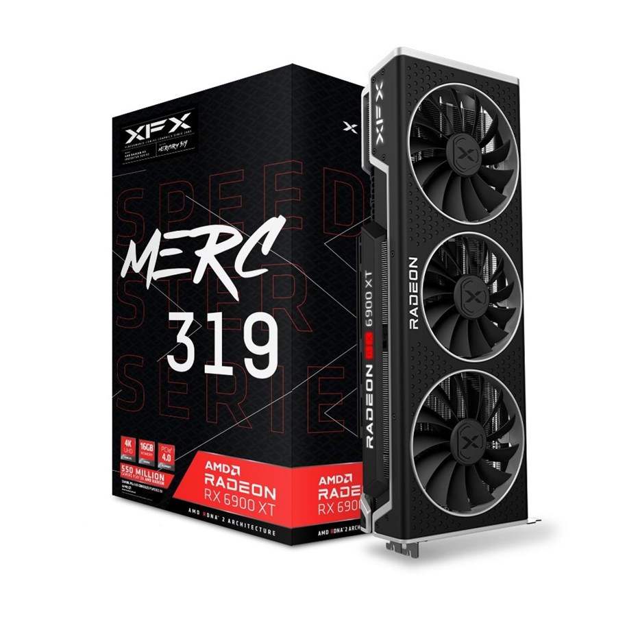 Grafikkort - XFX Radeon RX 6900 XT Speedster MERC 319 Black - 16GB GDDR6 RAM - Grafikkort - RX-69XTACBD9