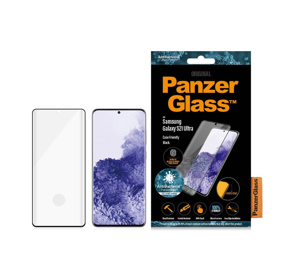 Mobiltelefontillbehör-Skyddsfilm - PanzerGlass Screen Protector Samsung Galaxy S21 Ultra 5G - PANZER7258