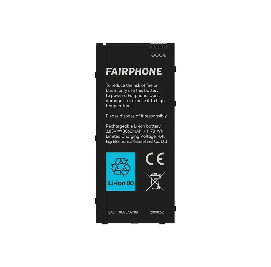 Mobile - Adapters & Chargers - Fairphone BATTERY FP3          BATT - 0028-000000-0003
